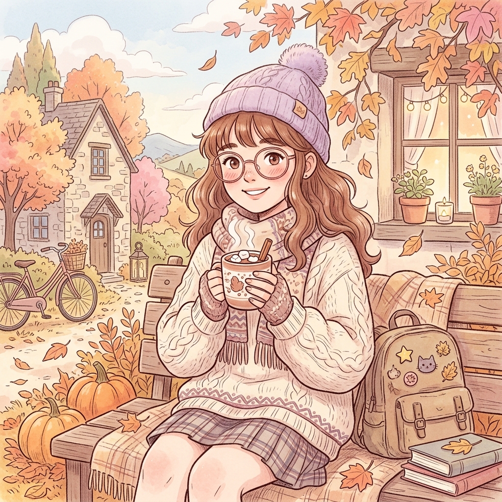 Cozy Girl Drawing